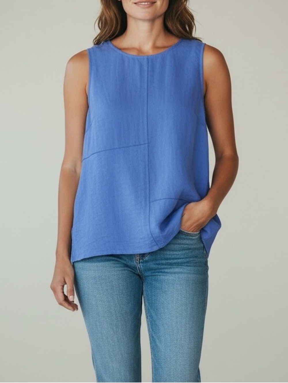 Habitat Sleeveless Relaxed Tank in Blue Size M